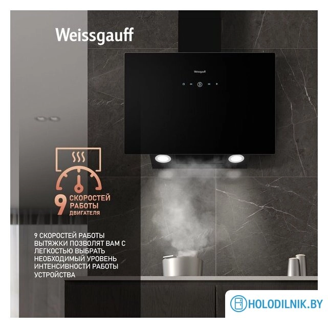 Кухонная вытяжка Weissgauff Alcor TC BL Inverter Wi-Fi