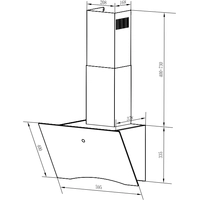 Кухонная вытяжка Weissgauff Assy 60 TC BL