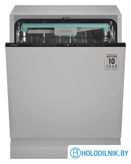Встраиваемая посудомоечная машина Weissgauff BDW 6135 D Inverter AutoOpen Timer Floor