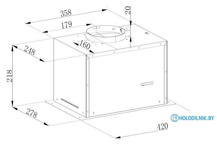 Кухонная вытяжка Weissgauff Dubhe 450 White