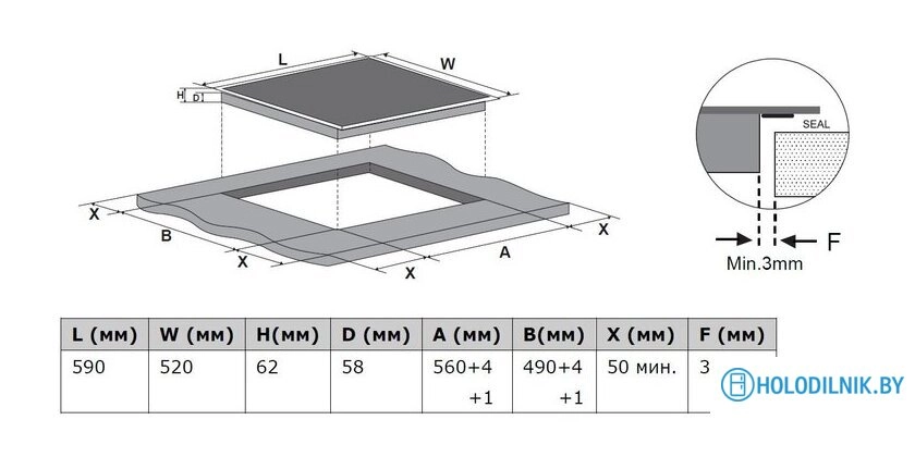 Варочная панель Weissgauff HI 642 BSCM Dual Flex