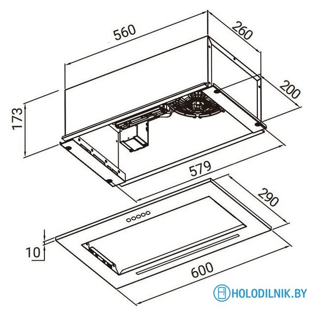 Кухонная вытяжка Weissgauff Integra 850 PB WH (белый)
