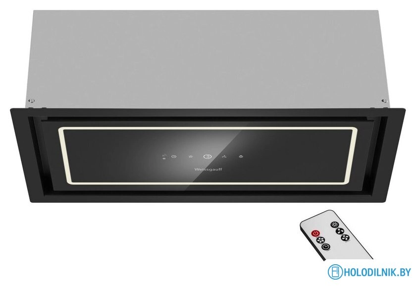 Кухонная вытяжка Weissgauff Quadra 600 Touch Black Glass