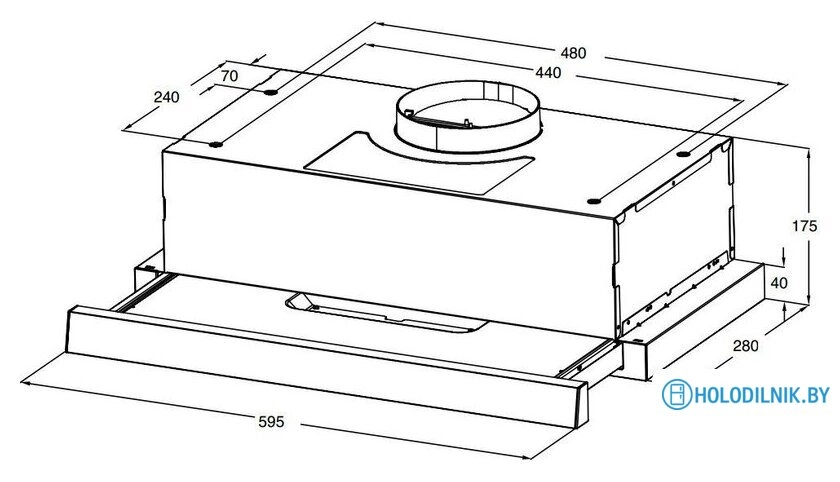 Кухонная вытяжка Weissgauff TEL 06 1M WM