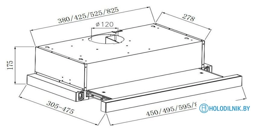Кухонная вытяжка Weissgauff TEL 600 2M White Glass