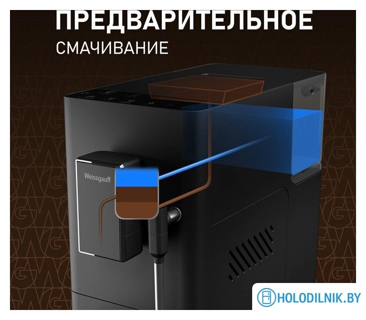Кофемашина Weissgauff WCM-230 ColorTouch Cappuccino Nero