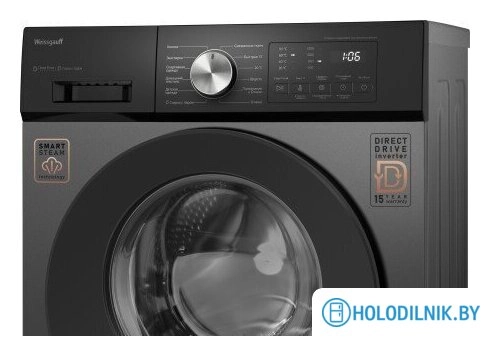 Стиральная машина Weissgauff WM 45127 Direct Drive Inverter Steam Deep Grey