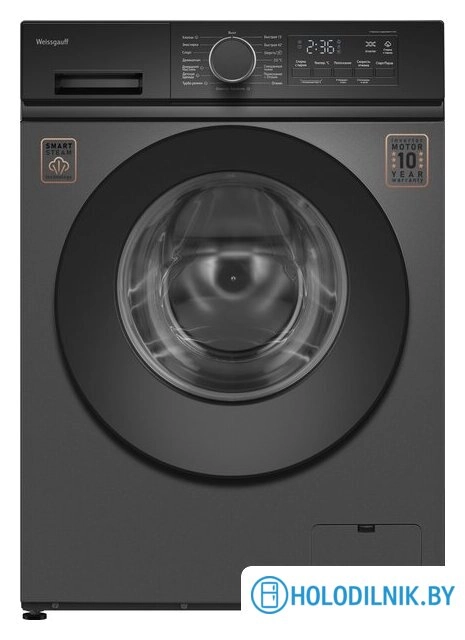 Стиральная машина Weissgauff WM 48128 Inverter Steam Grey