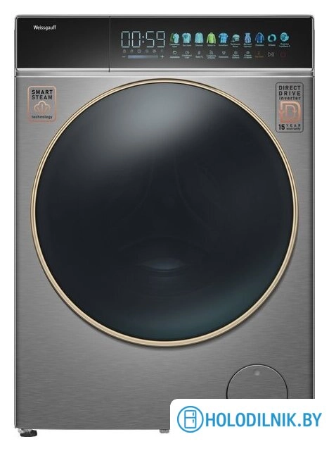 Стиральная машина Weissgauff WM 58411 Direct Drive Inverter Premium Steam Steel