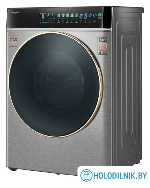 Стиральная машина Weissgauff WM 58411 Direct Drive Inverter Premium Steam Steel
