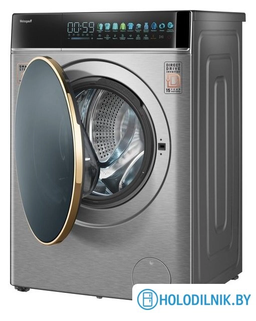 Стиральная машина Weissgauff WM 58411 Direct Drive Inverter Premium Steam Steel