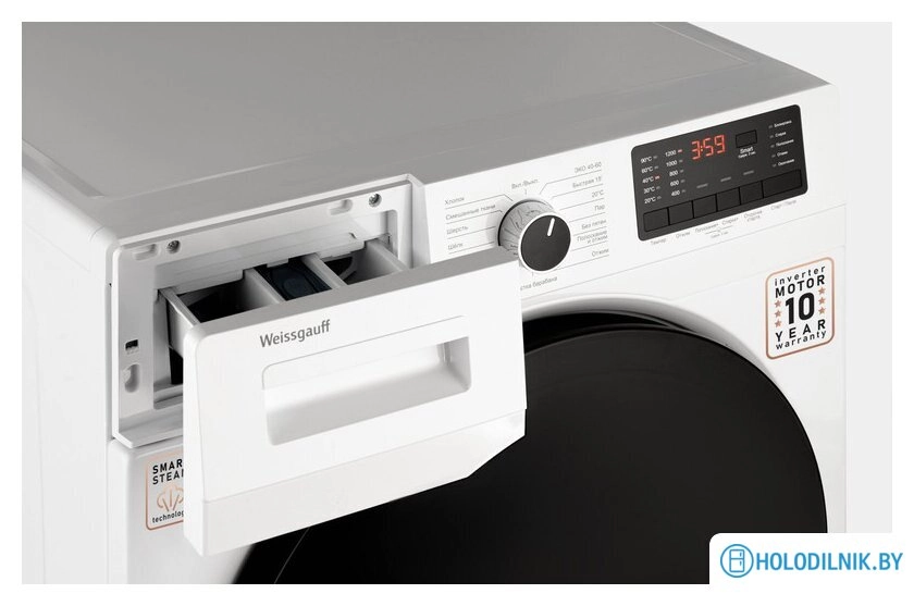 Стиральная машина Weissgauff WM 61210 DC Inverter Steam