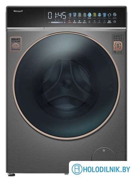 Стирально-сушильная машина Weissgauff WMD 58411 Direct Drive Inverter Premium Steam Grey