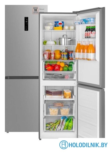 Холодильник Weissgauff WRK 185 Total NoFrost Inverter Inox