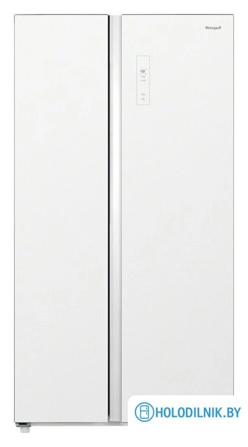 Холодильник side by side Weissgauff WSBS 550 Built-in NoFrost Inverter White Glass