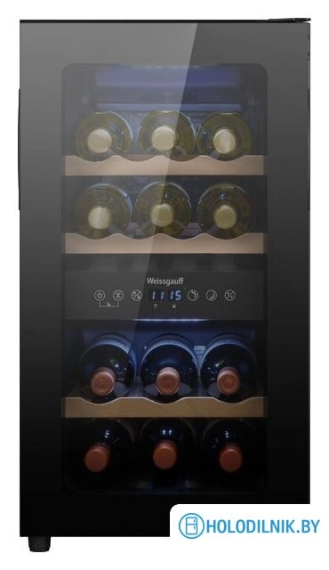 Винный шкаф Weissgauff WWC-16 DualZone Compressor