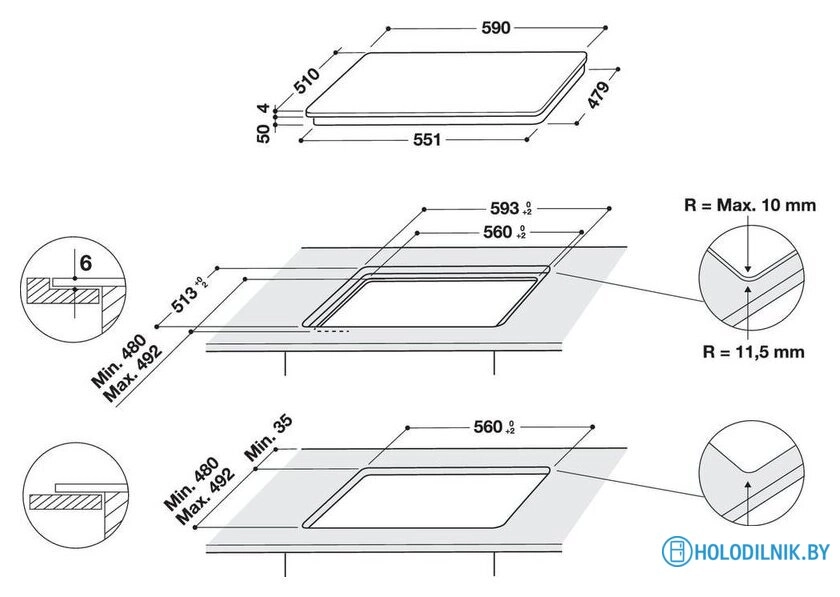 Варочная панель Whirlpool WL B6860 NE/S
