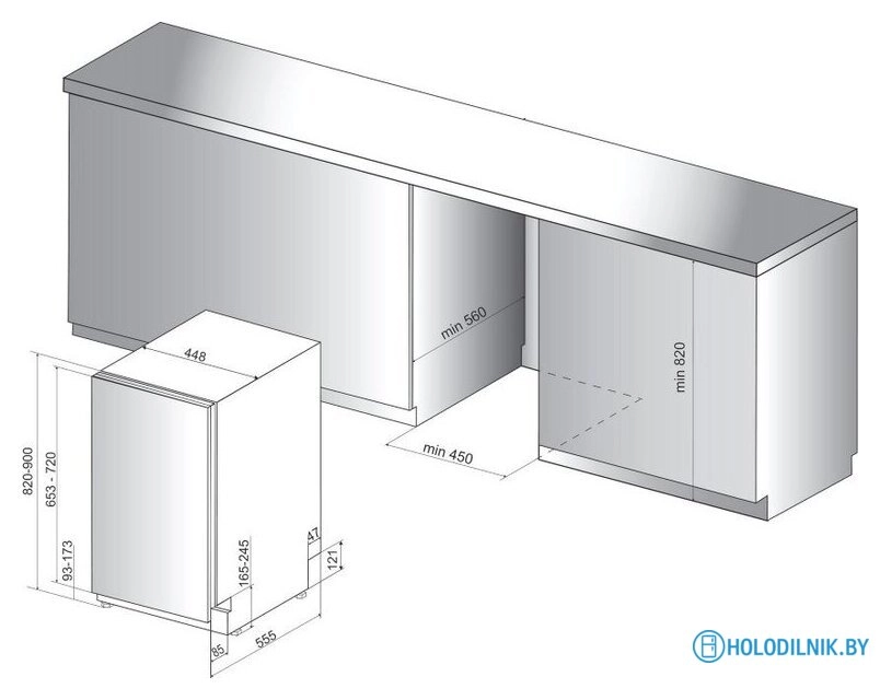 Встраиваемая посудомоечная машина Whirlpool WSIO 3O23 PFE X