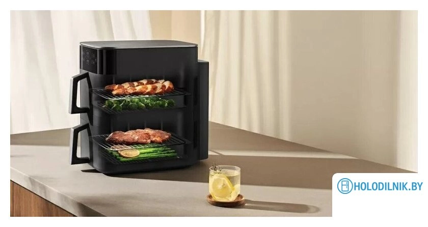 Аэрогриль (аэрофритюрница) Xiaomi Smart Double Stack Air Fryer 12L MAF-DS1201 (черный)