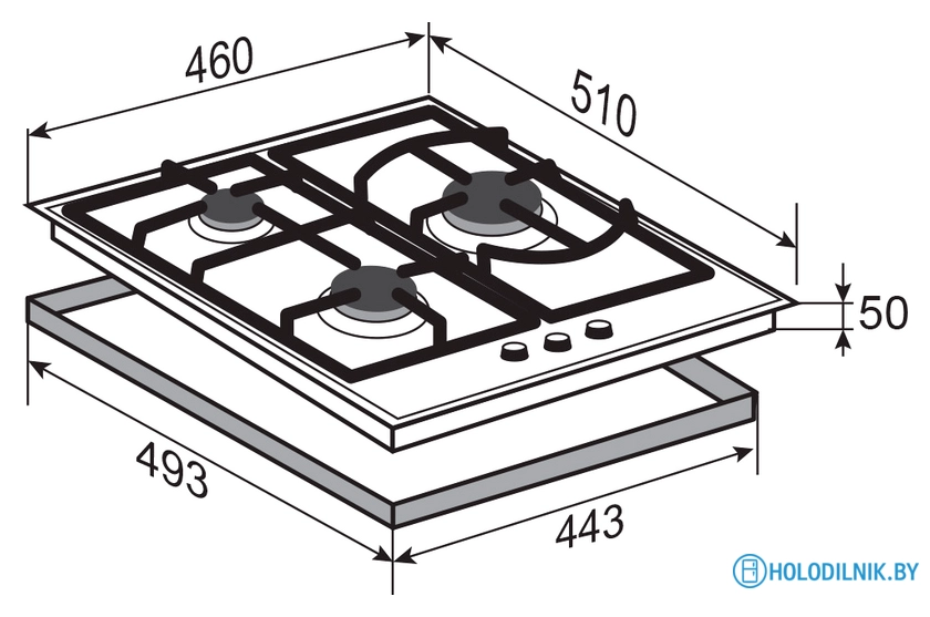 Варочная панель Zigmund & Shtain G 14.4 W