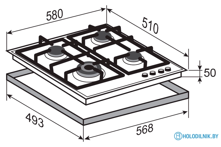 Варочная панель Zigmund & Shtain G 14.6 W
