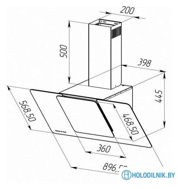 Кухонная вытяжка Zigmund & Shtain K 150.9 B