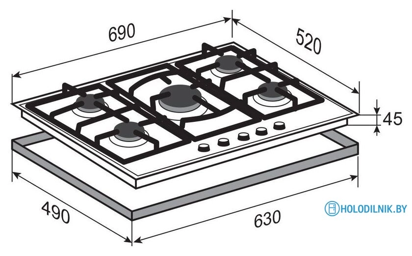 Варочная панель Zigmund & Shtain M 26.7 X