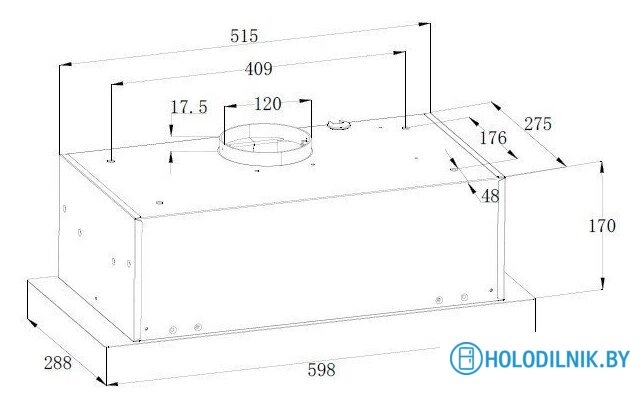 Кухонная вытяжка ZorG Basta 750 60 M (белый)