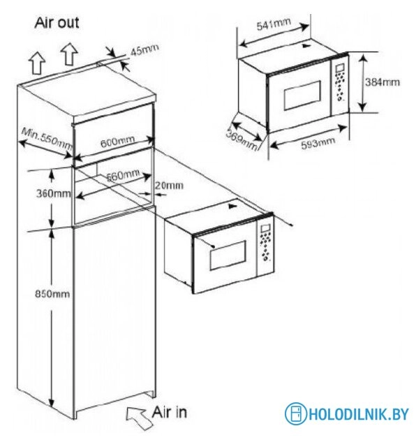 Микроволновая печь ZorG MIO256 S black (черный)