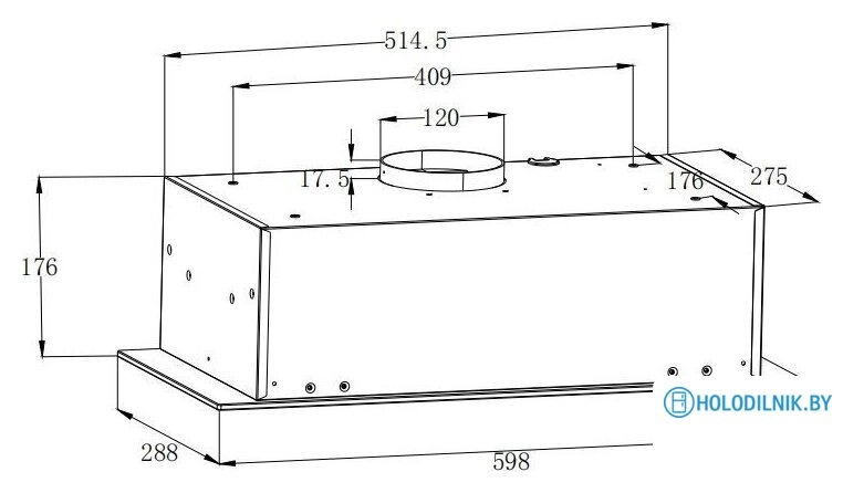 Кухонная вытяжка ZorG Platino 1030 60 S (белый)