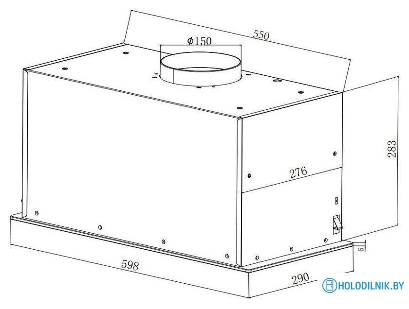 Кухонная вытяжка ZorG Star 1080 60 S-GC (белый)