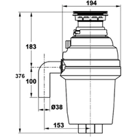 Измельчитель пищевых отходов ZorG ZR-38D