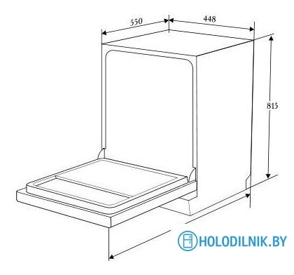 Встраиваемая посудомоечная машина ZUGEL ZDI450