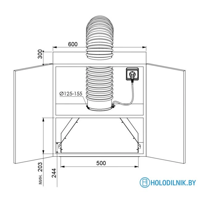 Кухонная вытяжка ZUGEL ZHI523W