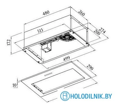 Кухонная вытяжка ZUGEL ZHI525B