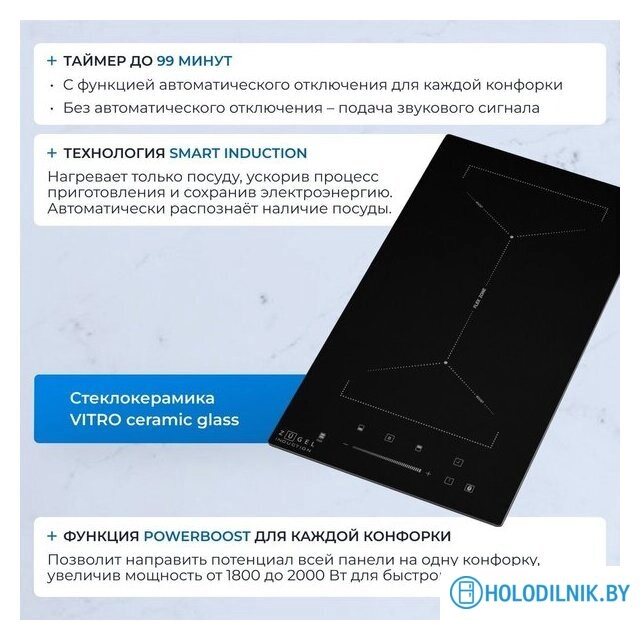 Варочная панель ZUGEL ZIH294B