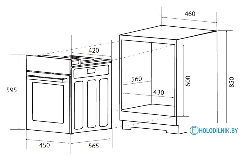 Электрический духовой шкаф ZUGEL ZOE452B