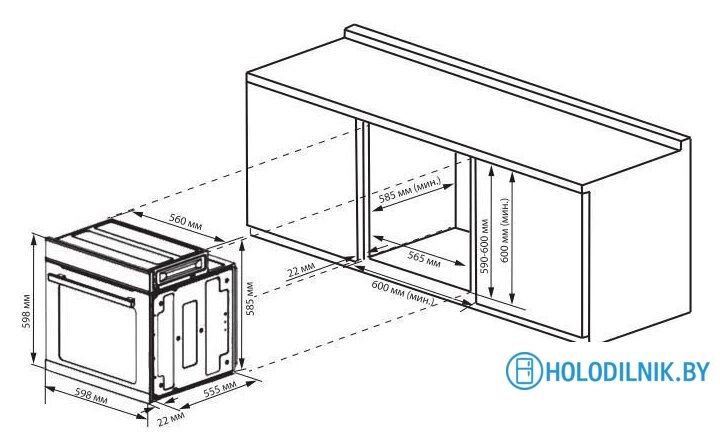 Электрический духовой шкаф ZUGEL ZOE602X