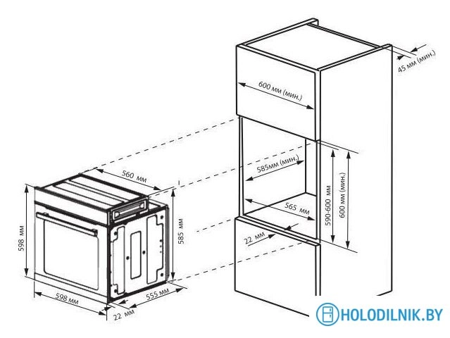 Электрический духовой шкаф ZUGEL ZOE602X
